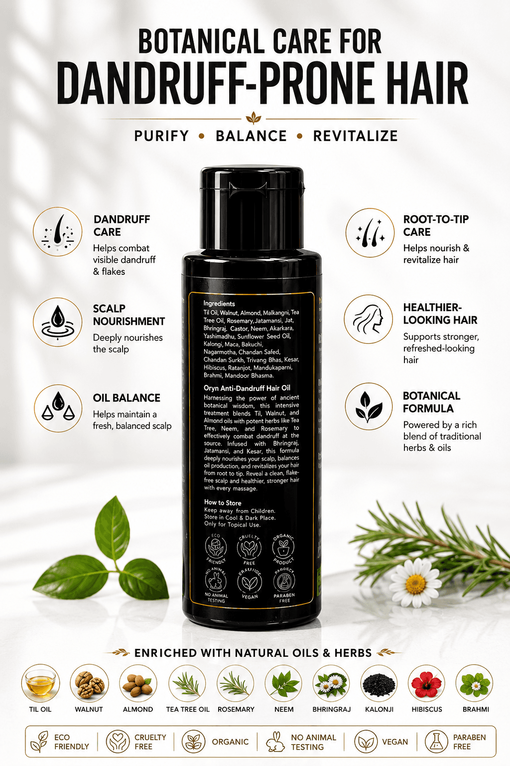 ORYN Anti Dandruff Hair Oil — image 2 of 3