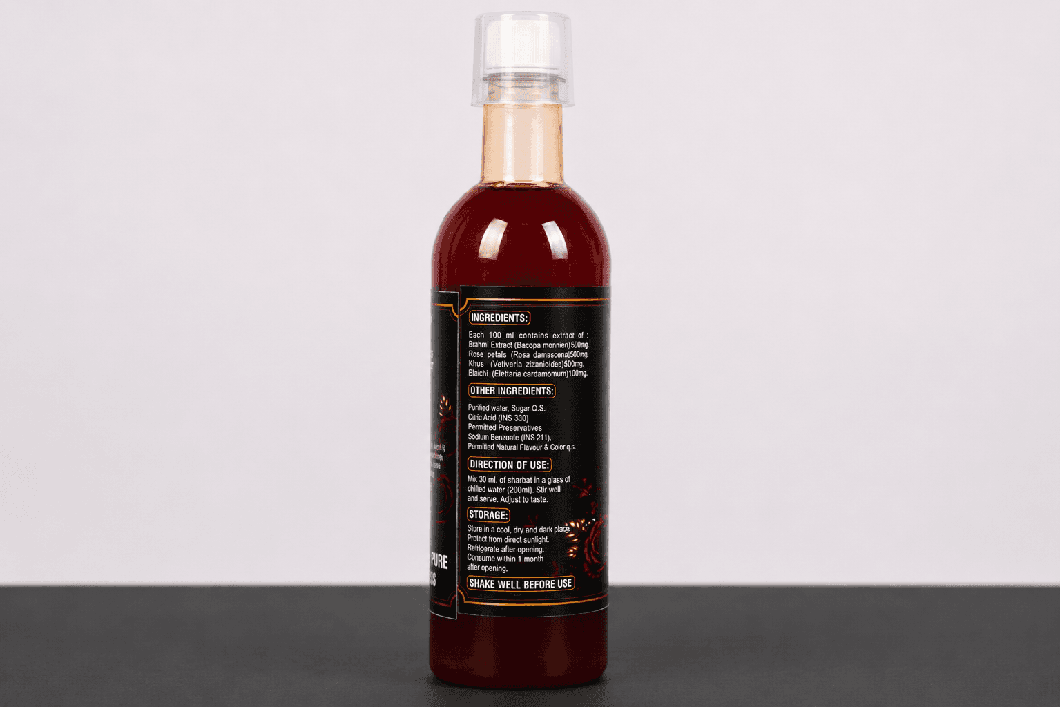 BRAHMI SHARBAT " Rose Flavour" — image 3 of 4